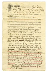 Übertragung von Land durch Desloge Lead Co. an Peter Richard Kenrick, Erzbischof von St. Louis, für die Summe von $1. Eigentum übertragen